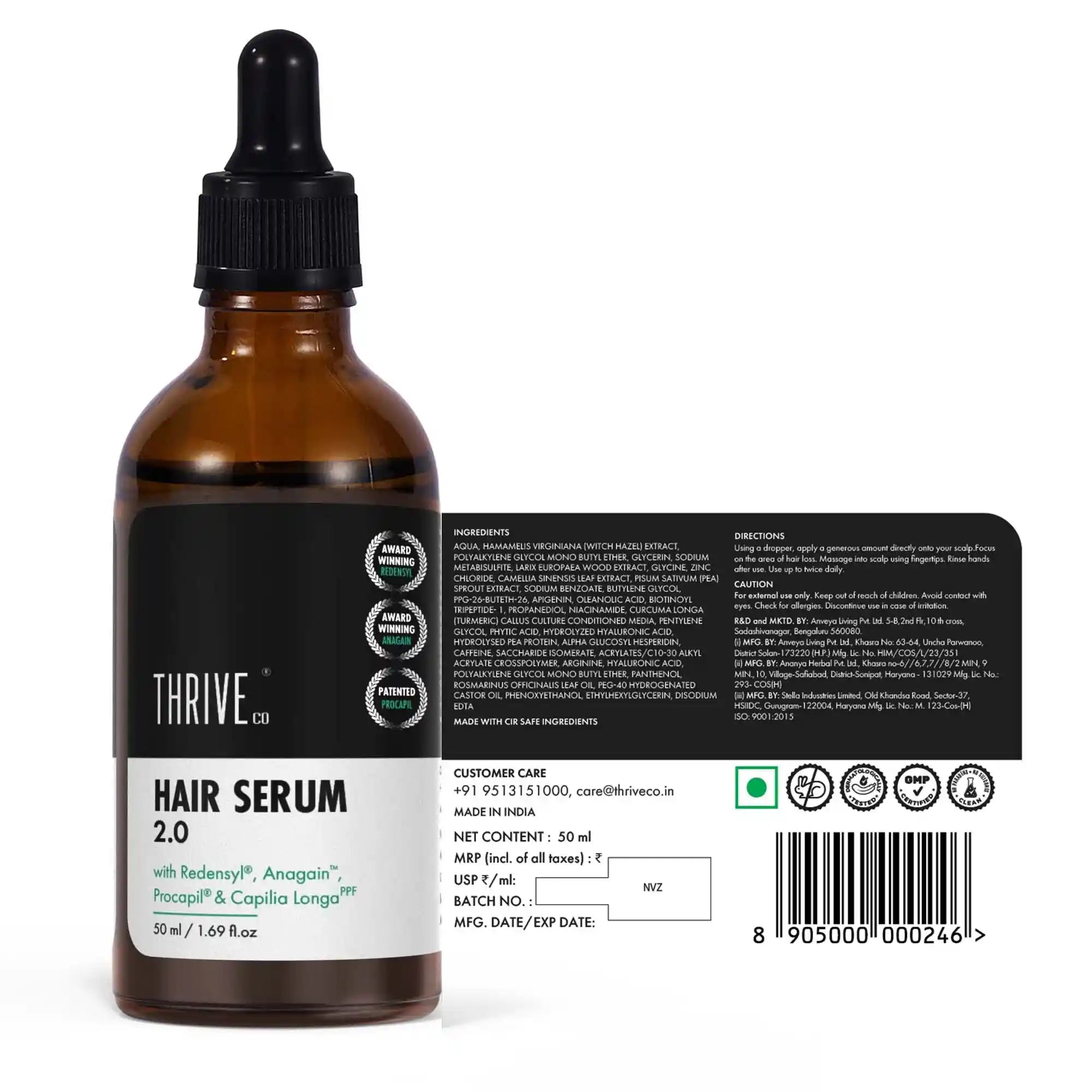 thriveco hair growth serum for women and men