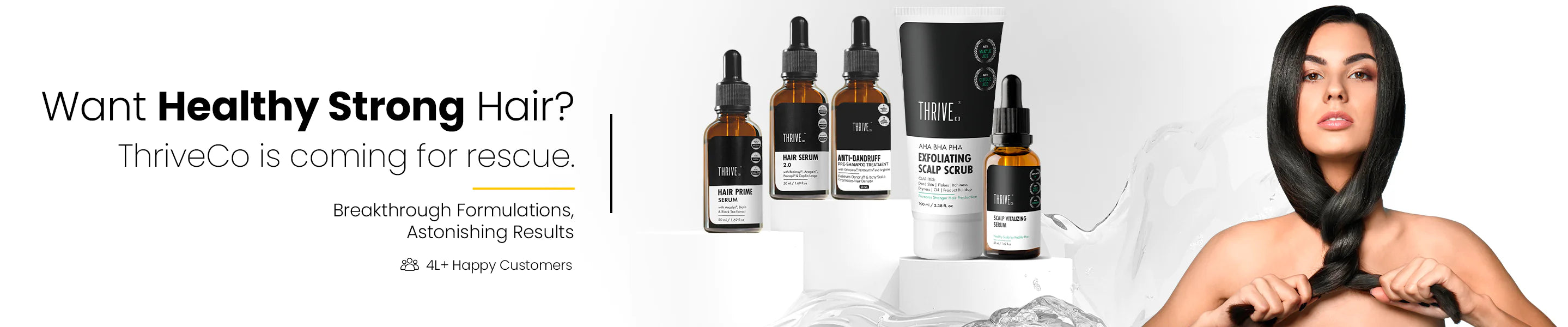 get healthy strong hair with ThriveCo's best hair care products