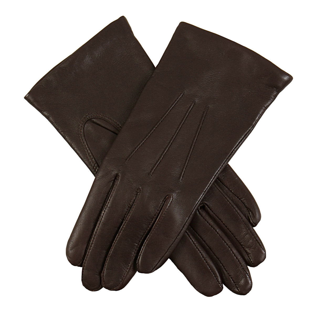 Women's classic leather gloves in mocca