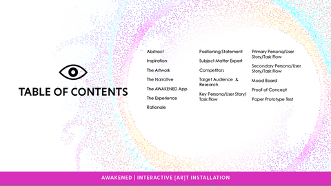 Awakened Tabel of Contents Slide