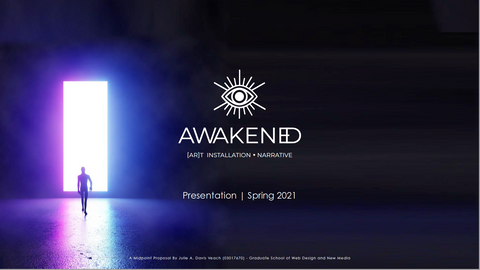 Awakened ARt Installation Project Presentation Cover by Julie Davis Veach