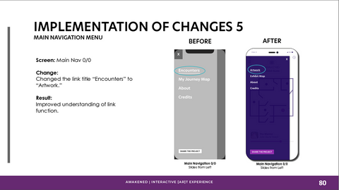 Implementation of Changes Slide 5