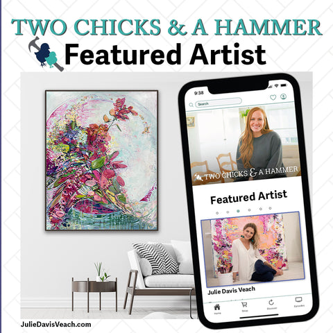 HGTV Two Chicks and a Hammer Featured Artist Julie Davis Veach