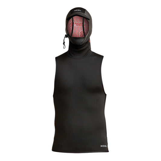 Mens Polypro Vest with 2mm Hood – XCEL Wetsuits Canada