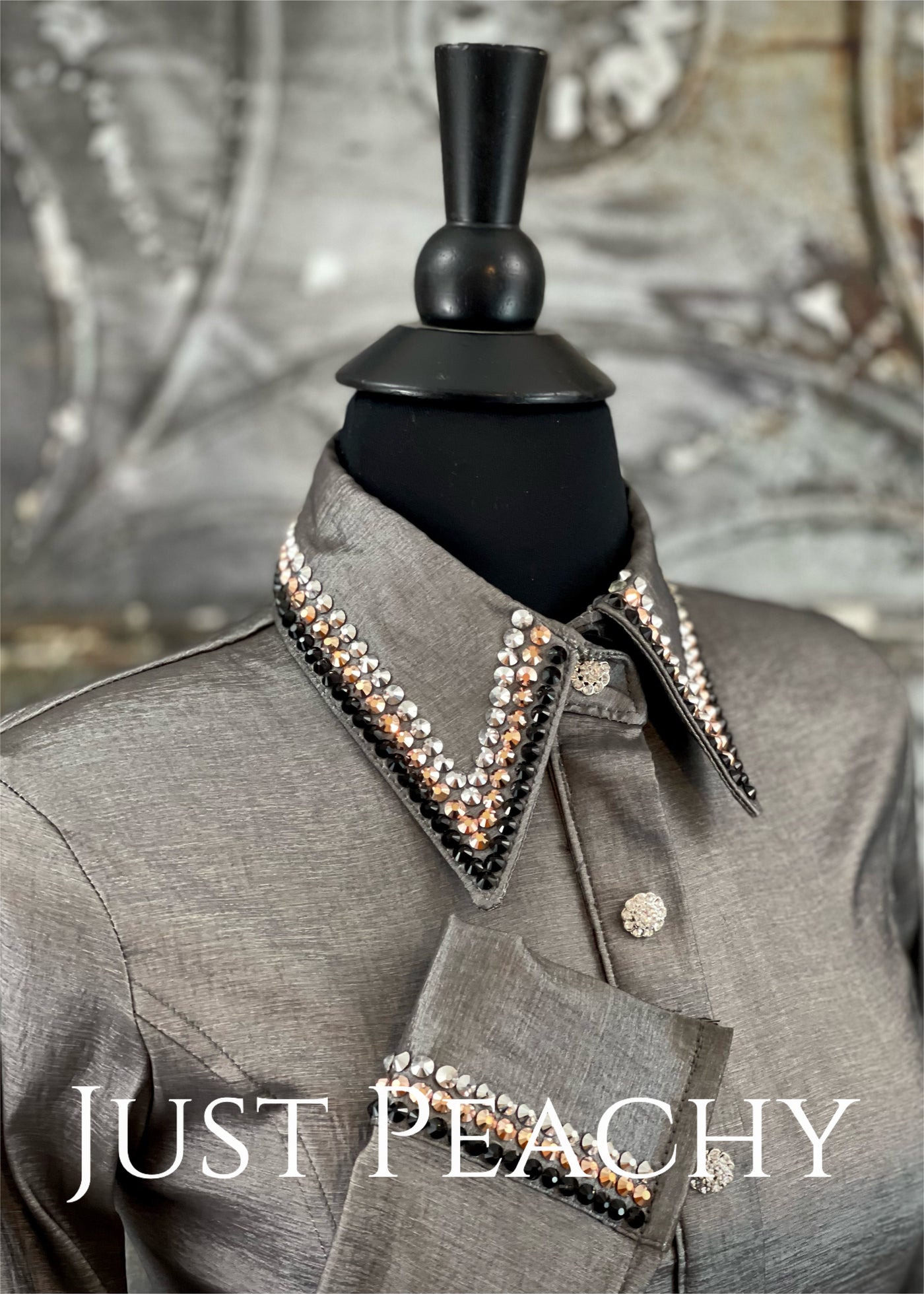 Silver Day Shirt with Rose Gold Accents by Platinum ~ Ladies XS