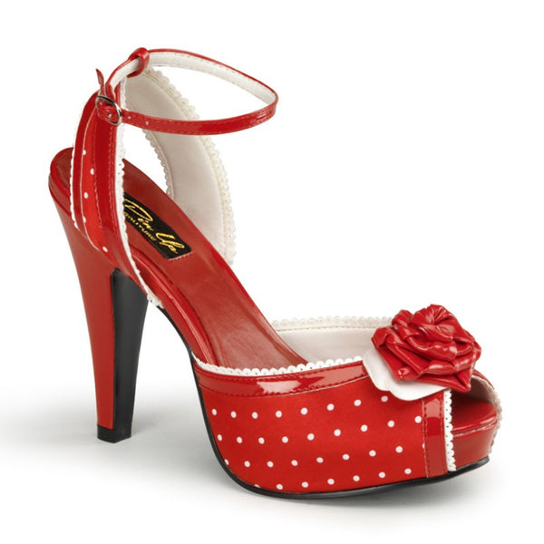 Bettie red spotted mary jane heels grande