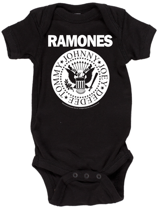 Sourpuss - Punk Ramones Classic Kids One Piece Black