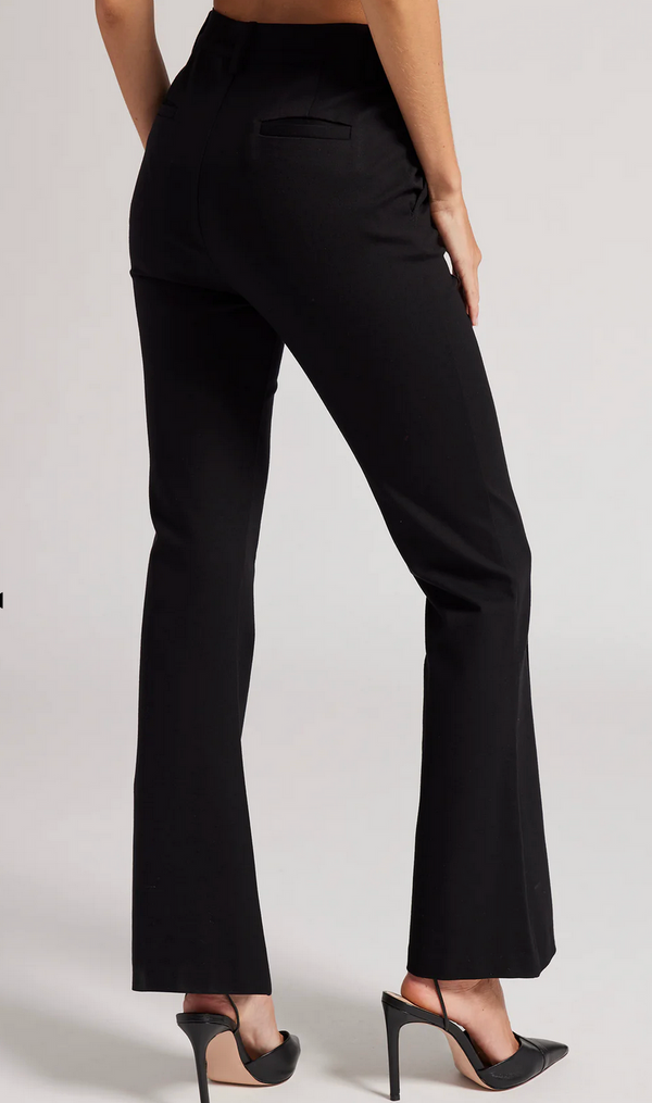 Jackie Flare Dress Pants (Black Pinstripe)
