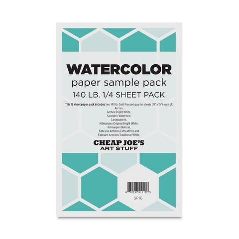 Cheap Joe's watercolor paper sample pack
