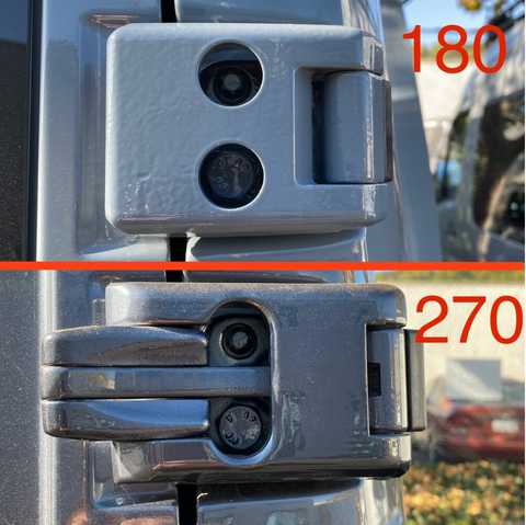 180 and 270 Degree Hinges