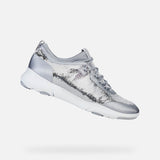 geox silver trainers