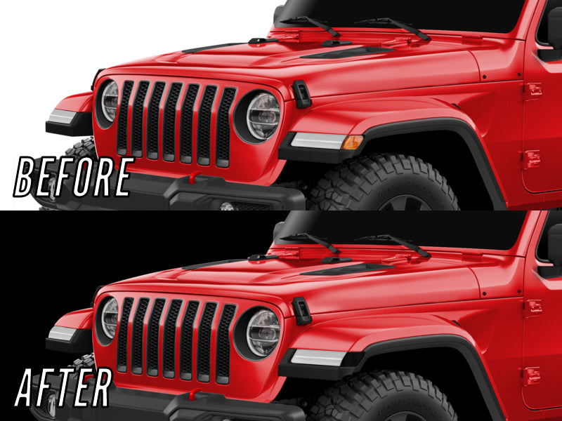 2018-2021 Jeep Wrangler JL / 2019-2021 Gladiator JT Clear or Smoke Len –  Jeep Hood Latch
