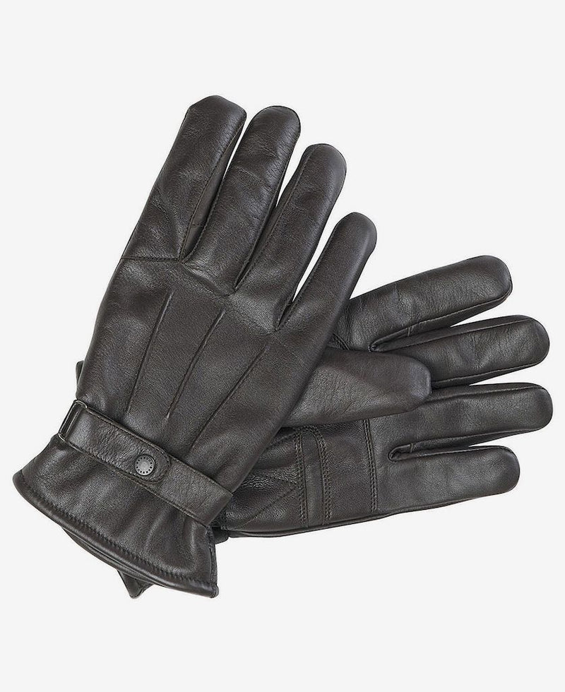 Barbour Insulated Burnished Leather Gloves, handsker