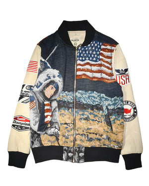 MAJESTIK USA MOON HEAVYWEIGHT JACQUARD JACKET - Attach Boutique - Moon Jacket