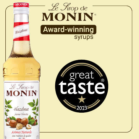 Monin Hazelnut Flavouring Syrup (1 Litre) - Discount Coffee