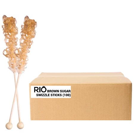 Brown Sugar Swizzle Sticks - Bulk Buy (100)