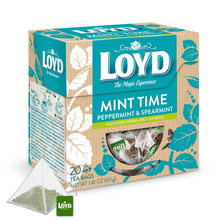 Loyd Mint Time Peppermint & Spearmint (20 Pyramid Tea Bags)