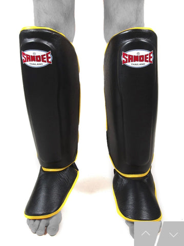 RDX SI Gel Padded Shin Guards Leg Instep Protection Pads for MMA, BJJ