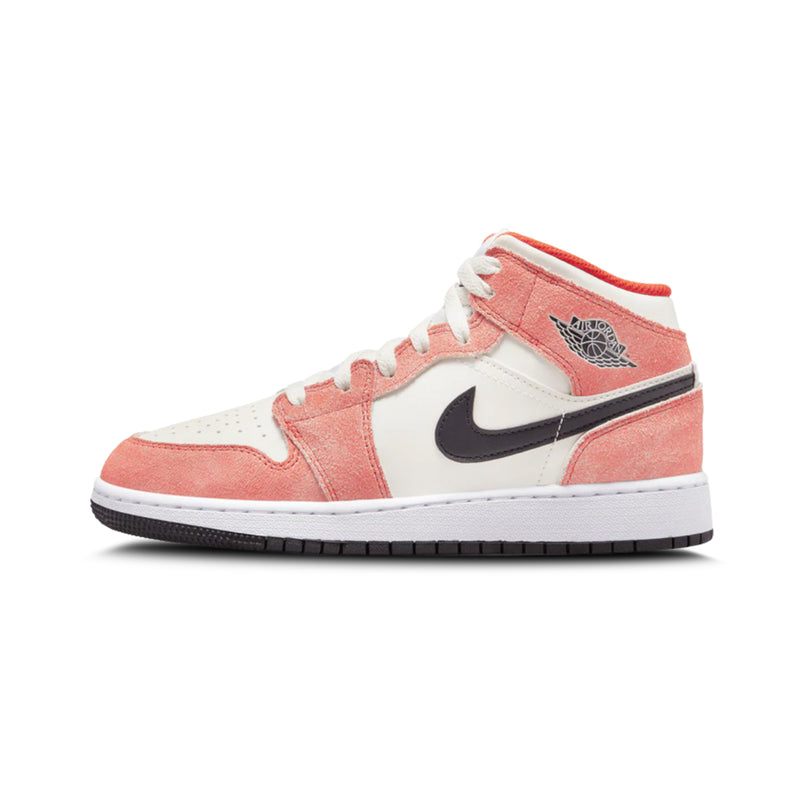 Jordan 1 Mid Se Orange Suede Gs