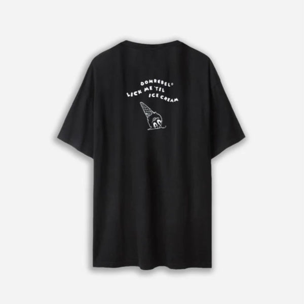 DOMREBEL Kisses Duck Print T-shirt in Black for Men