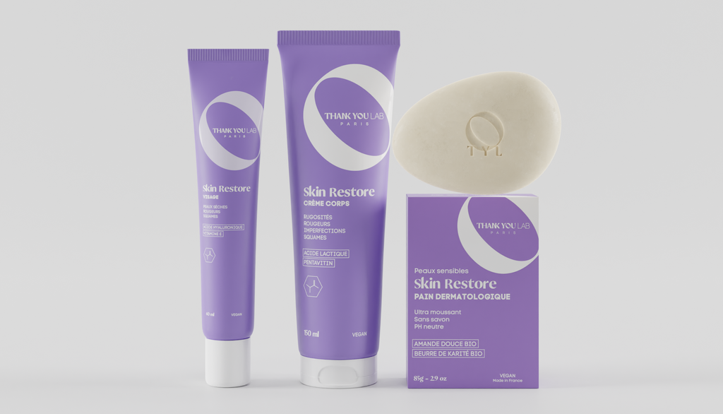 Gamme Skin Restore de Thank You Lab pour les peaux sèches