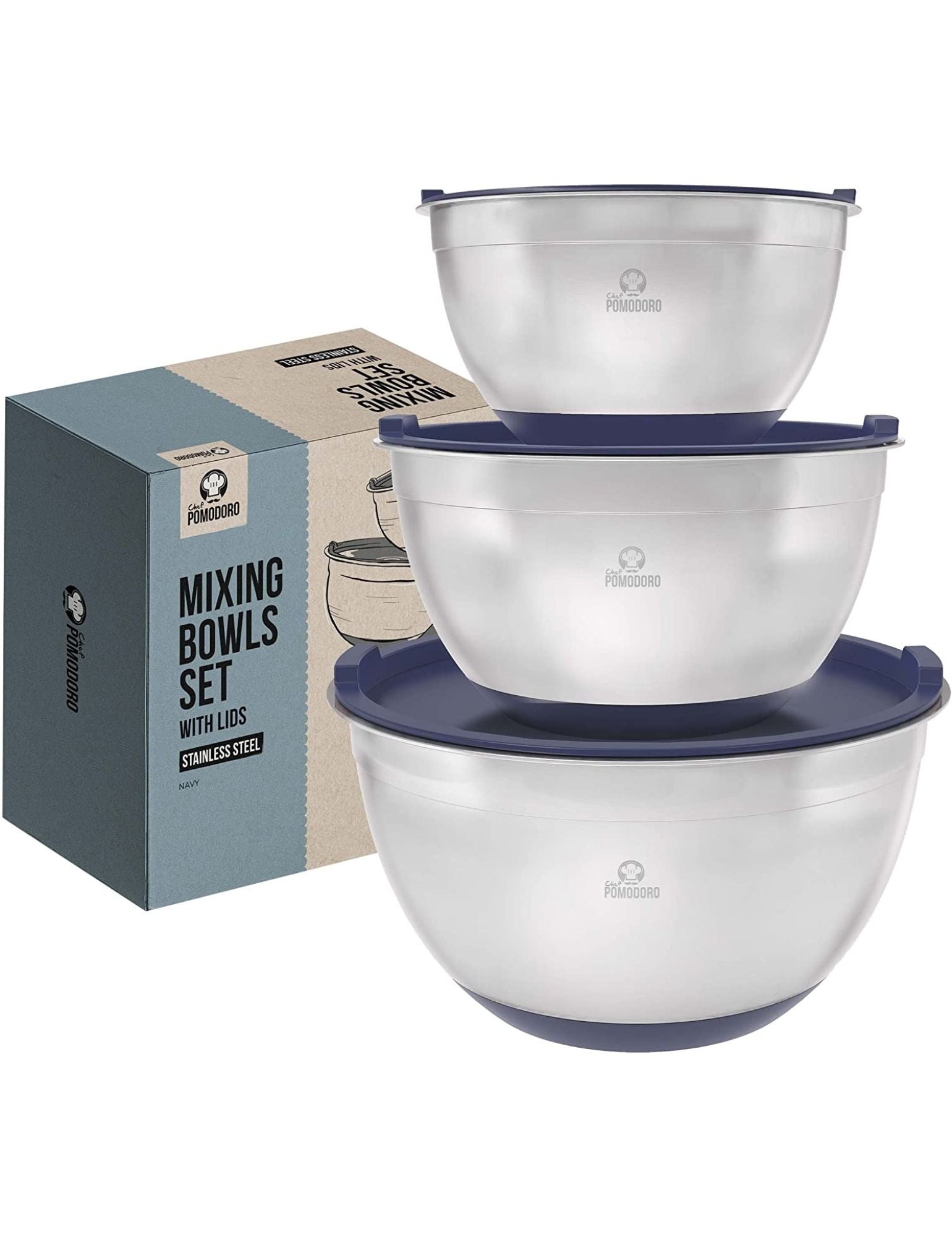 3-Piece Measuring Cup Set, 1L / 500mL / 250 mL, BPA-Free – Chef Pomodoro