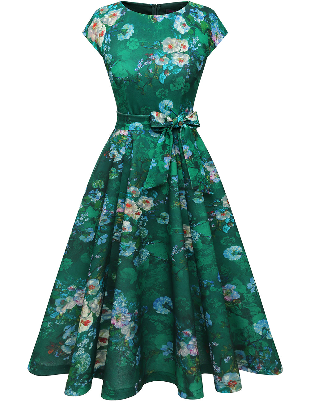 Dresstell Women's Prom Tea Dress Vintage Swing Cocktail Party Dress wi ...