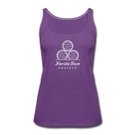 FLORIDA RUM SOCIETY - WOMEN’S PREMIUM TANK TOP - WHITE LOGO - purple