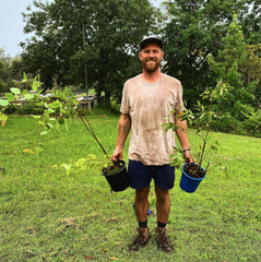 Adam with Plants