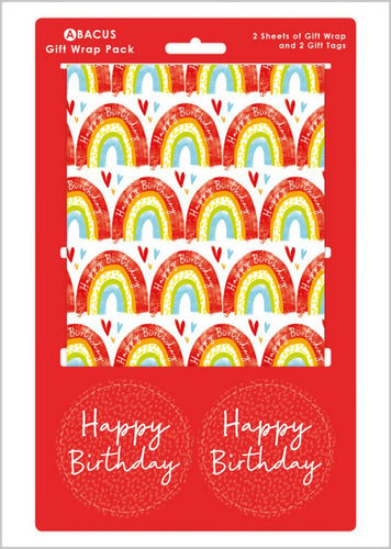 Rainbow Happy Birthday Gift Wrap