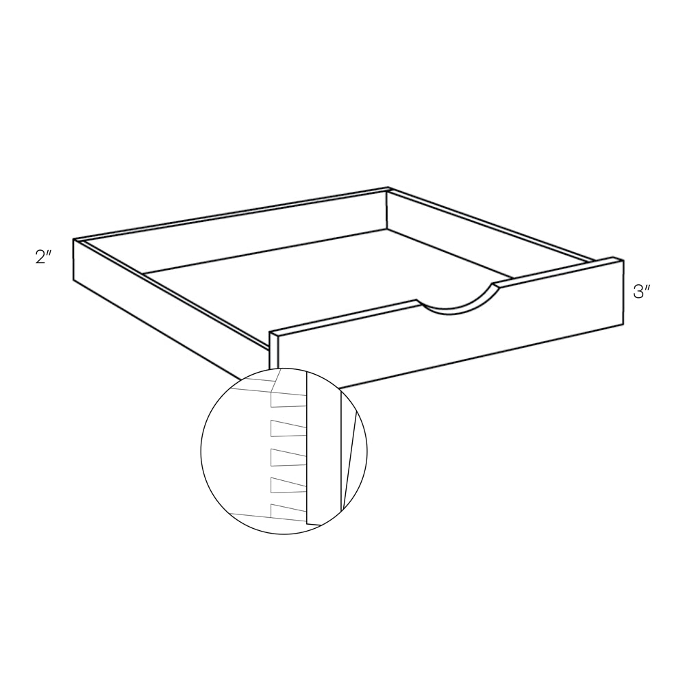 CNC Classic Broadway Walnut 18" W Pull Out Shelf