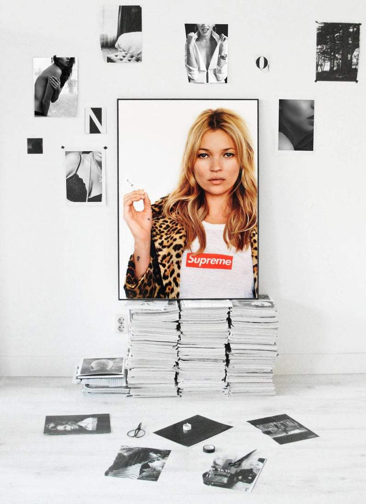 Kate Moss Supreme Wall Art – Hyped Art