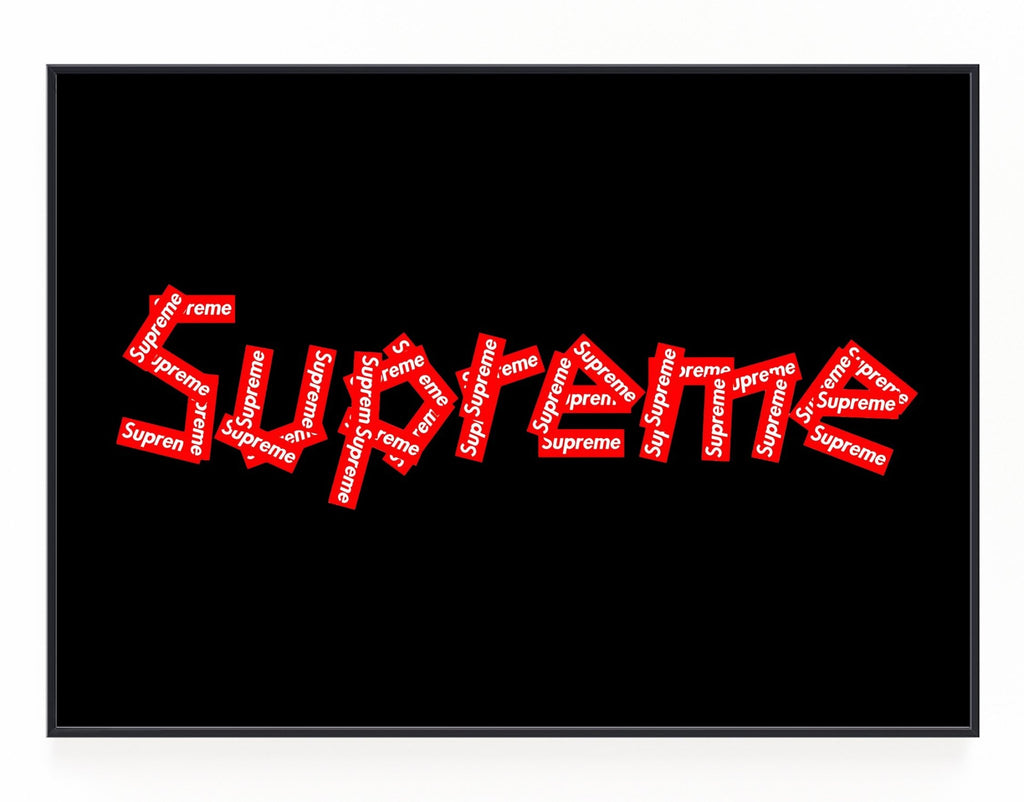 Supreme Stickers Wall Art – Hyped Art