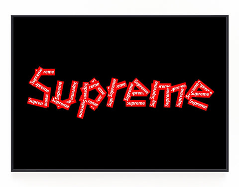 Supreme Sign Wall Art – Hyped Art