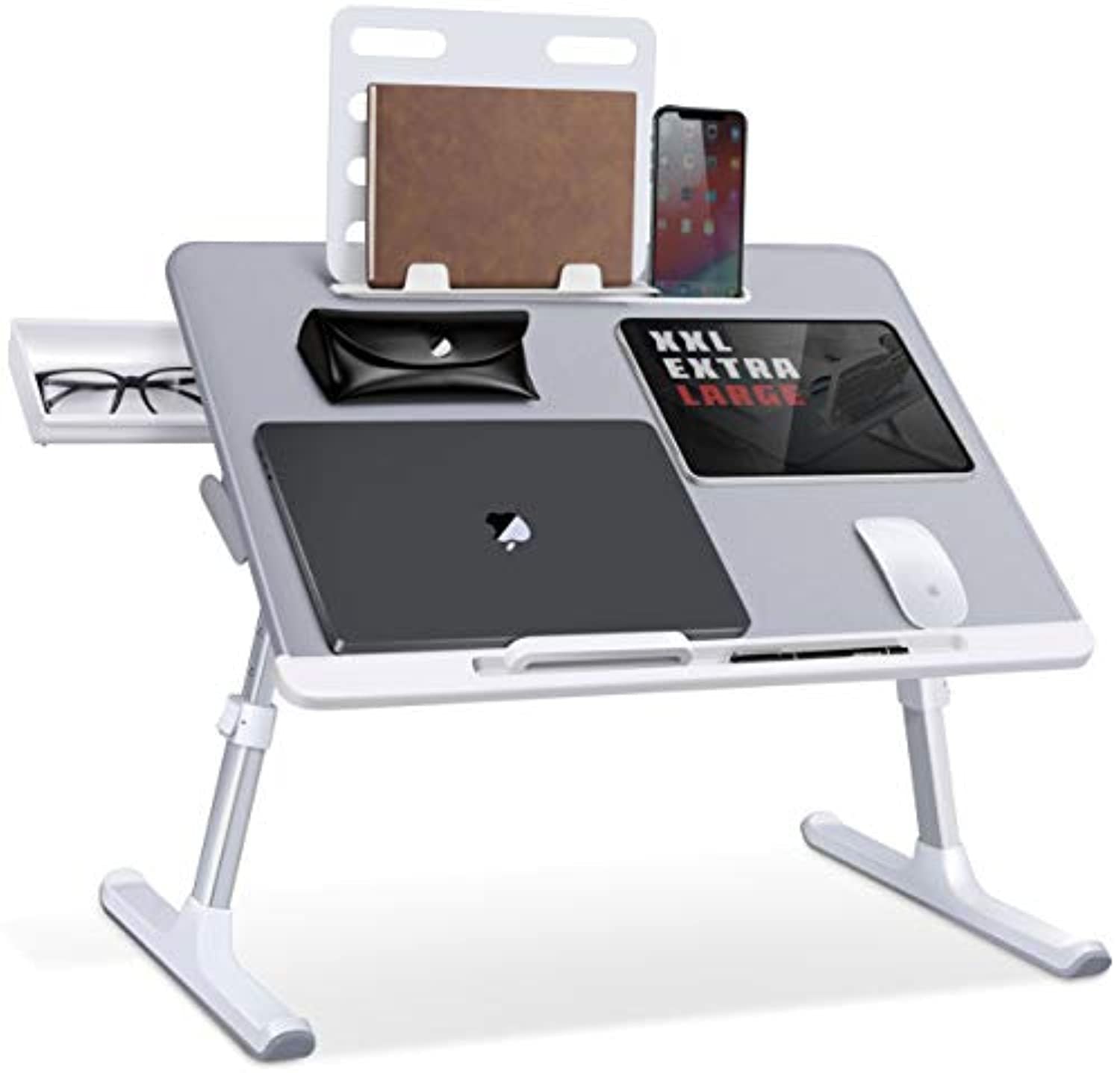 Laptop Bed Tray Desk Adjustable Laptop Bed Table Foldable Laptop