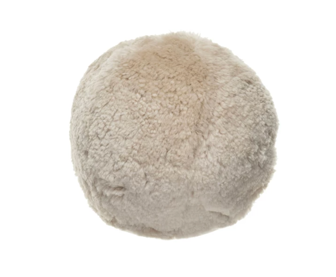 Sheepskin Orb Pillow