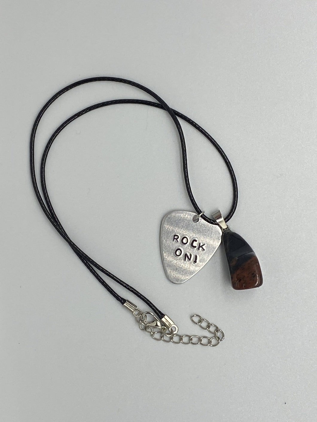 Rock On Guitar Pick Necklace