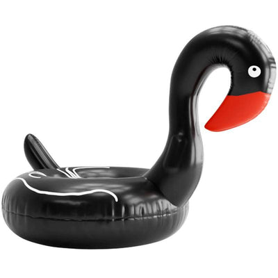 Cygne Noir Gonflable Porte Gobelet Bebe Bouee