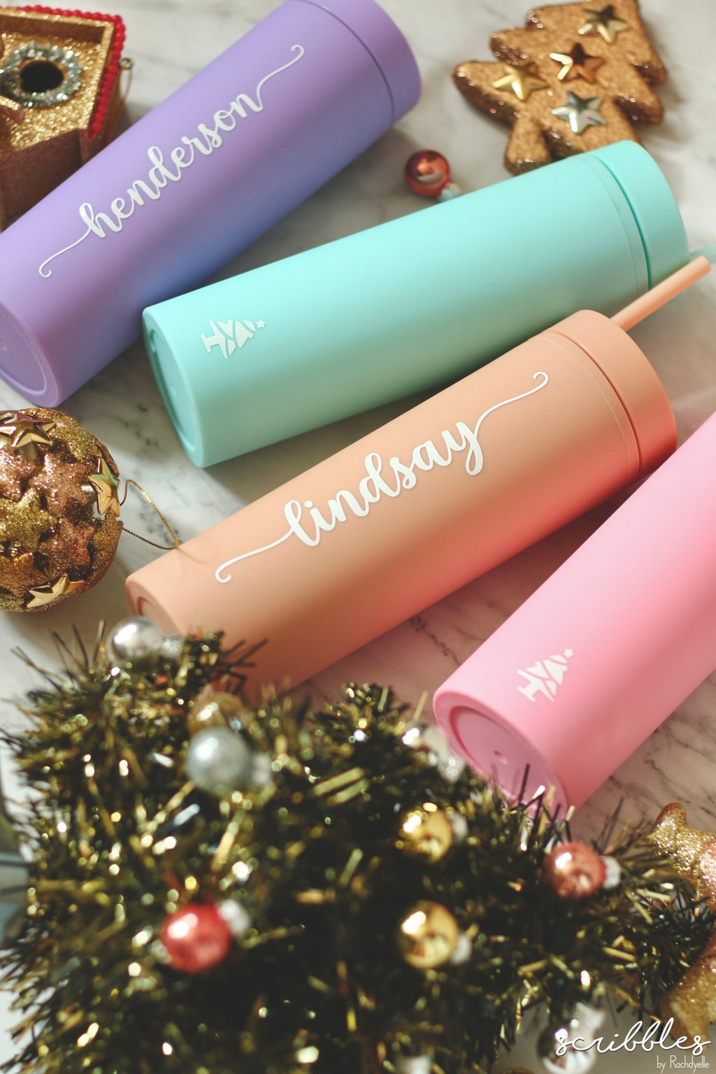 Personalised Pastel Long Tumblers - iMadeit