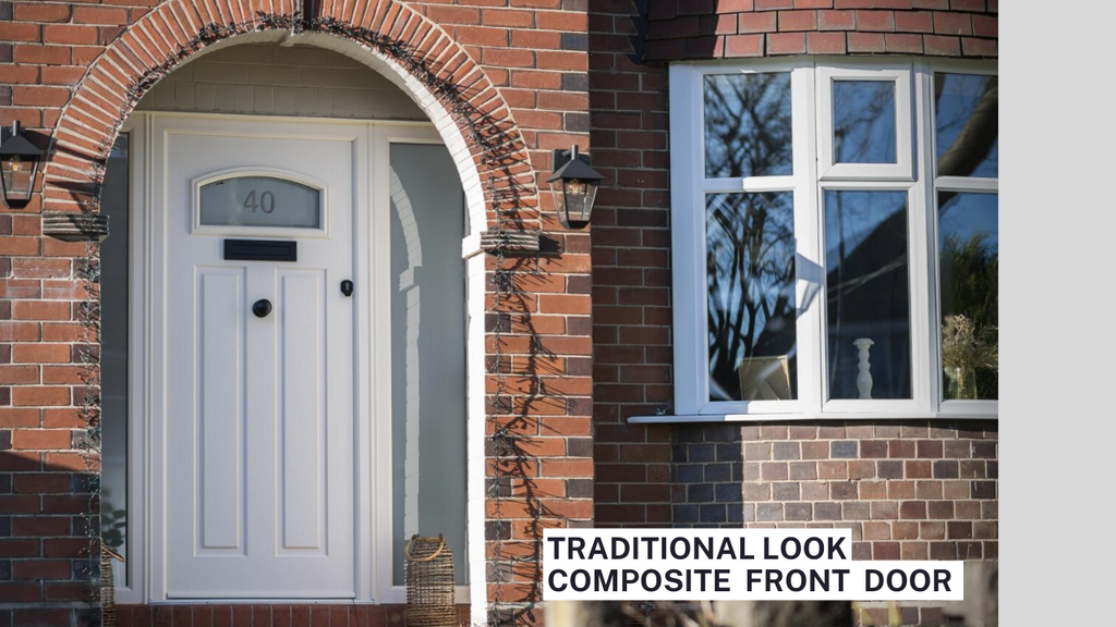 Traditional look composite front door
