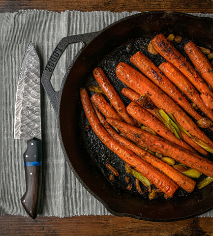 folded steel cast iron carrots