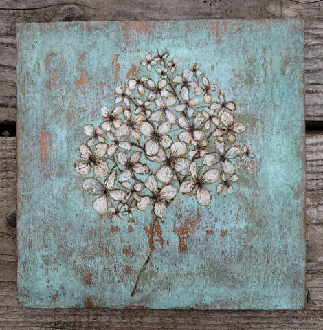 White and Copper Patina