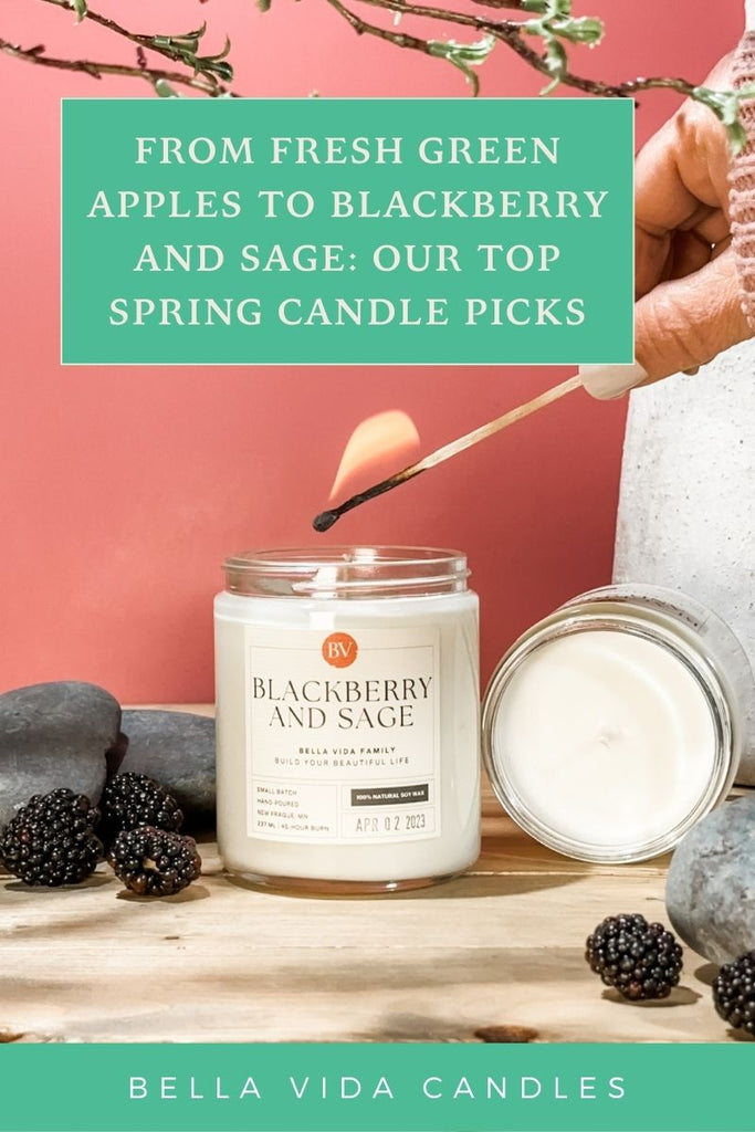 blackberry and sage scented candle