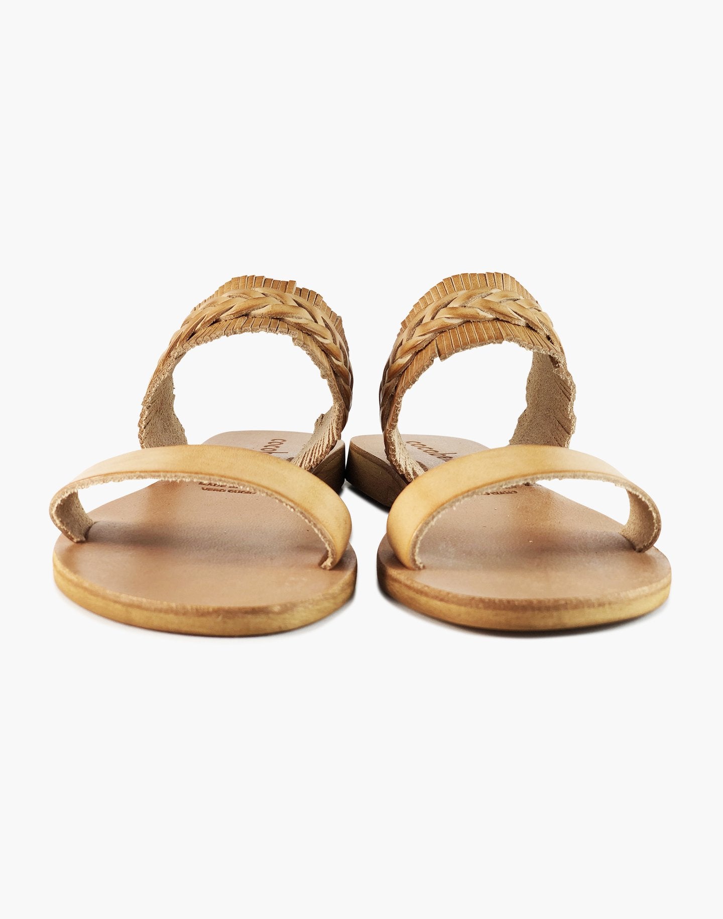 cocobelle leather slide sandals