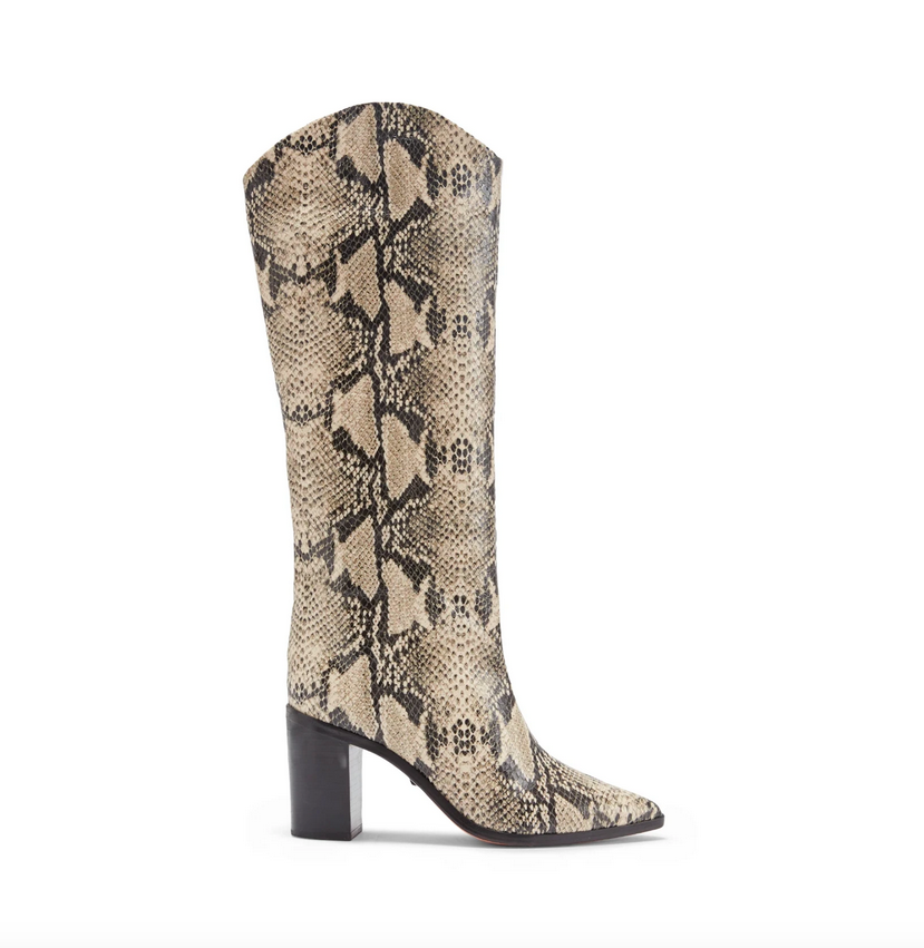 analeah knee high western boot schutz