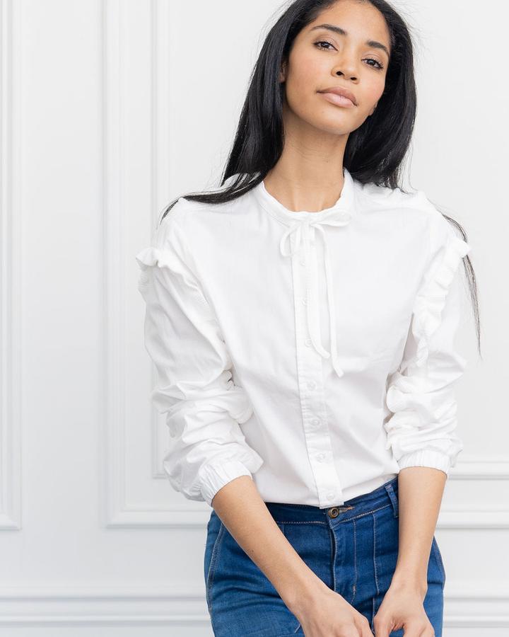 The Shirt by Rochelle Robyn Top in White