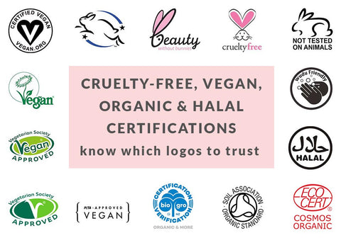 vegan skincare logos certifications