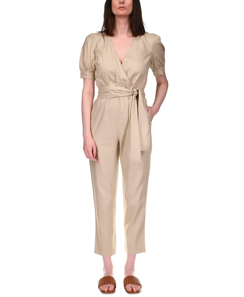 MICHAEL Michael Kors Belted Jumpsuit Beige USED – Strangerinks