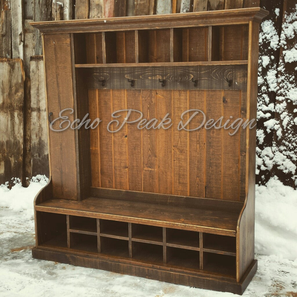 Rustic Farmhouse Hall Tree Locker Echo Peak Design