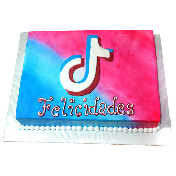 Pastel Tik Tok Felicidades – Mr. Pay Pastelería